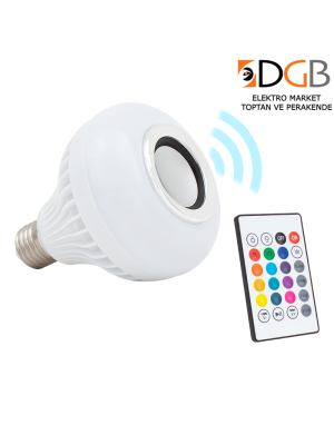  Müzik Çalar Kumandalı Rgb Led Ampul