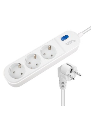 Akım Korumalı 3 Lü Priz Anahtarlı 3000 Watt