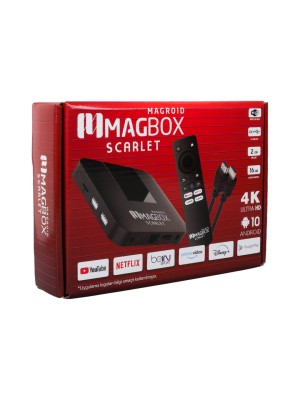 Magbox Magroıd Scarlet 16 Gb Hdd 2 Gb Ram 2.4g H313 Cpu Dahili Wifi Androıd Tv Box